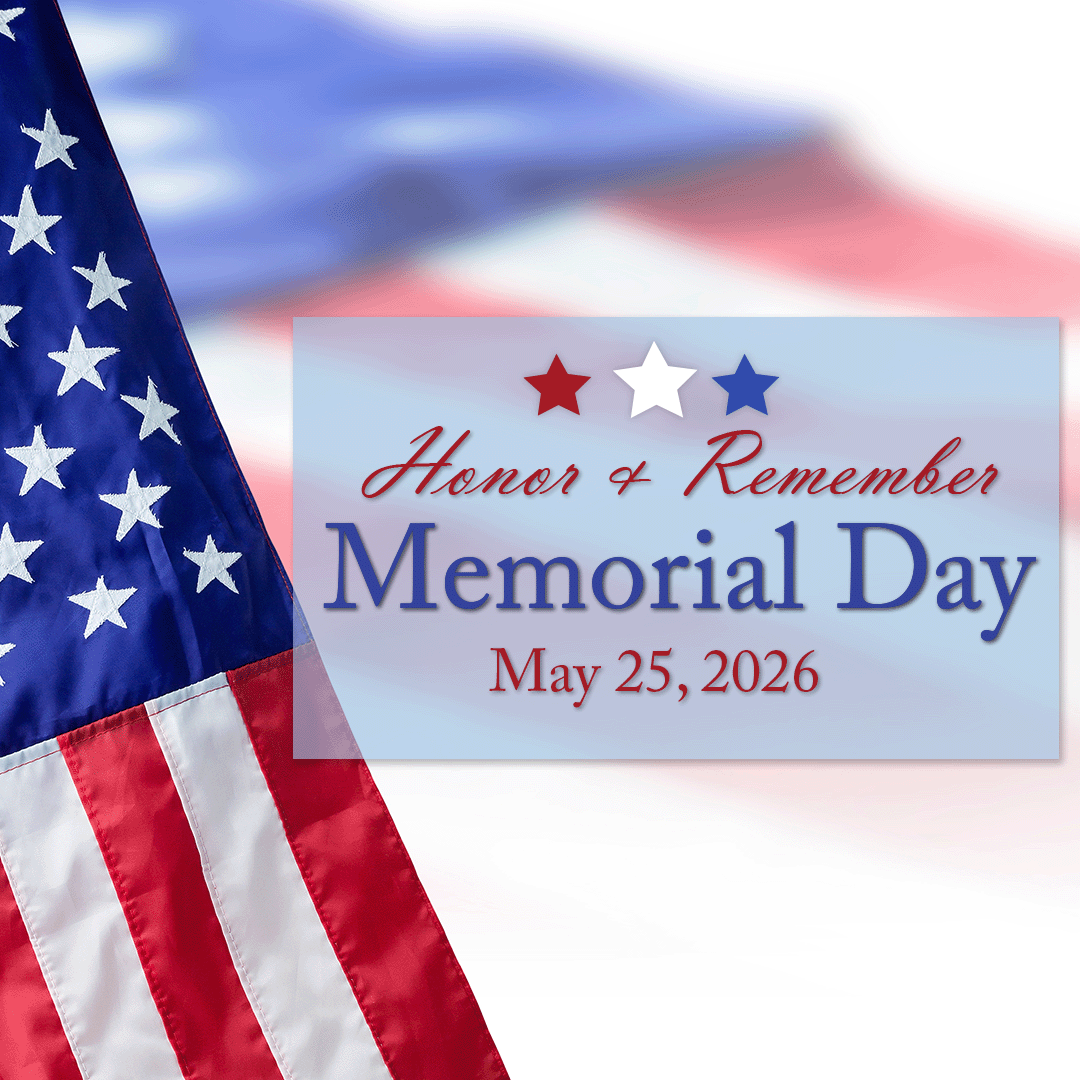 We honor & remember those who gave their lives for our country. Have a blessed Memorial Day.